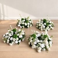 Boule de fleurs artificielles pour centre de table, décoration de mariage, réception, scène de banquet, toile de fond de fête, fournitures de décoration événementielle