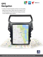LELV pour Ford Explorer 2011-2019 Autoradio Android 14 Écran vertical Lecteur multimédia Carplay Auto DSP GPS Navi