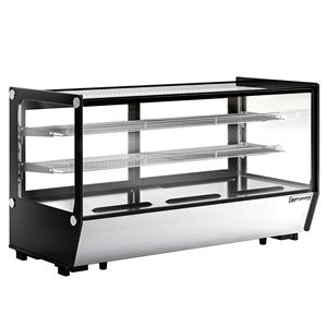 Vitrine réfrigérée de comptoir GGM Gastro - 200 litres - 1220 mm - Rectangulaire - avec 2 étagères - Product Image 4