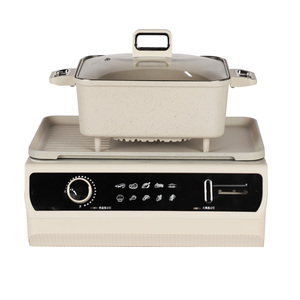 <span class=keywords><strong>Olla</strong></span> Eléctrica Cuadrada de 5L Estilo Coreano con Parrilla, Multiusos, para Cocinar, Regalo de Cocina Más Vendido en 2025 - Product Image 1