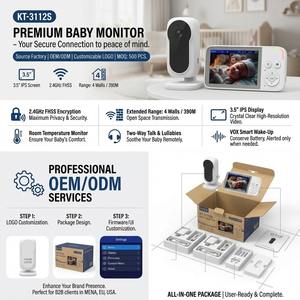 Monitor Inteligente para Bebés de Fábrica Directa, Compatible con OEM/ODM, Cámara de Vigilancia con Modo Vox, Aplicación Tuya Smart WiFi para Mayoristas - Product Image 6