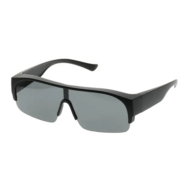 하이 엔드 디자인 하프 프레임 안경 위에 맞춤 TAC 편광 미러 선글라스 근시 사람