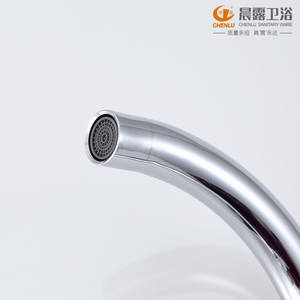 ก๊อกน้ำห้องครัวเฉินลู่แบบก้านเดียวติดตั้งบนเคาน์เตอร์ วาล์วเซรามิก แกนสแตนเลส ก๊อกน้ำร้อนน้ำเย็น - Product Image 5