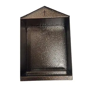 Personalizado aço metal fabricação iluminação natal casa igreja chá luz da tabela superior antigo decorativo caixa de suporte de vela