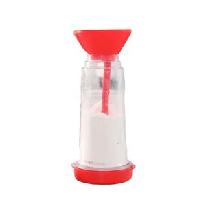 Tamis à farine portable écologique avec logo personnalisé, avec gobelet rotatif, gobelet à mélanger la farine en plastique, gadget de pâtisserie pour la cuisine - Product Image 4