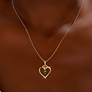 Collana con <span class=keywords><strong>Cuore</strong></span> <span class=keywords><strong>Infinito</strong></span> - Design a Cuori Senza Fine, Catena Dorata con Gioielli di Lusso Accessibili per Donne e Uomini - Product Image 4