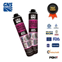 GNS A15 Vente en gros d'usine de construction en mousse de PU Acier Cadre de porte en bois Isolation par pulvérisation imperméable Mousse de polyuréthane