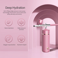 Mini kit de maquillage aérographe portable rechargeable par USB avec fond de teint maquillage aérographe 2 tasses de capacité