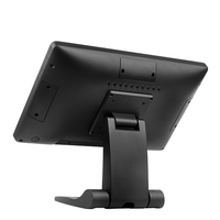 Boîtier en aluminium pos terminal 15.6 pouces écran tactile dolding support windows 7 10 11 tout en un terminal de caisse enregistreuse