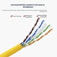 Câble Ethernet en cuivre à haute vitesse, personnalisable en usine, facile à installer, pour la maison et le bureau, câble Internet UTP Cat6