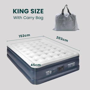 Colchón Inflable Plegable King Size Premium con Bomba Eléctrica Integrada, Autoinflable, Impermeable, Hipoalergénico, para <span class=keywords><strong>Camping</strong></span> e Interiores - Product Image 2