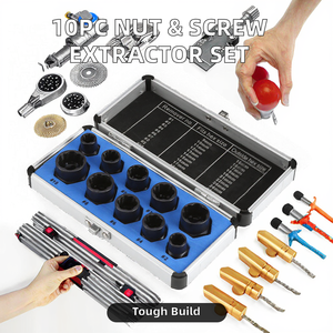 10PCS DIY Grade Car Wheel <b>Nut</b> <b>Removal</b> <b>Tool</b> Set Twist Socket & Screw Extractor for <b>Nut</b> <b>Lock</b> Remover Automotive <b>Tools</b> - Product Image 3