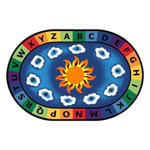 Tapis éducatif pour enfants, journée ensoleillée, apprentissage et jeu de l'alphabet, salle de classe, avec terre de diatomées, écologique et antidérapant pour un usage domestique - Product Image 3