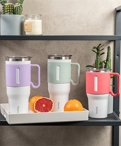 Vaso de acero inoxidable de doble pared grande personalizado, taza de viaje aislada al vacío sólida con Tapa e infusor para bebidas - Product Image 5