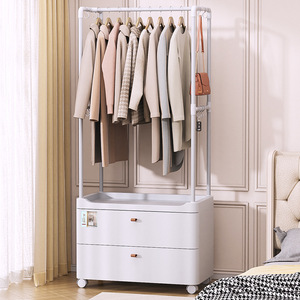Clothing Organizer Clothes Rack Standing Type Rectangular Multi Functional Storage Cabinet For Home Bedroom - Product Image 2