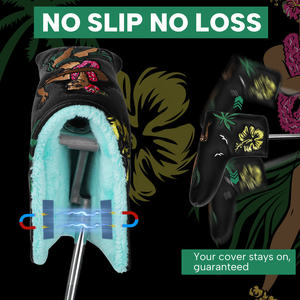 Tropical Hula Embroidery Head Cover Golf <b>Putter</b> Premium Waterproof Golf Blade Head Cover Durable Golf Club Head Covers - Product Image 5