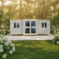 Maisons conteneurs extensibles - Design moderne du milieu du siècle avec panneaux sandwich pour usage commercial ou résidentiel
