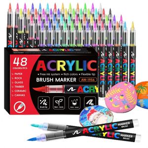 Premium 120 168 Colors Fine Tip <b>Paint</b> Markers Water-Based Acrylic Non-Toxic Multi-Surface Painting Bulk <b>Set</b> Dual-Sided Writing - Product Image 1