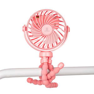 Ventilador Portátil Mini USB Recargable con Clip Flexible Tipo Pulpo <span class=keywords><strong>para</strong></span> Cochecito de Bebé, Pequeño y Refrescante - Product Image 1