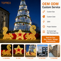 Lumière LED décorative TOPREX en forme d'écureuil, étanche IP65, qualité commerciale, pour projets de décoration, design personnalisé