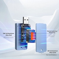 Boîtier de disque SSD mobile M.2 en aluminium Wfyear ITH66G-U083 USB3.2 10G Plug and Play pour téléphone, spécifications 2230/2242