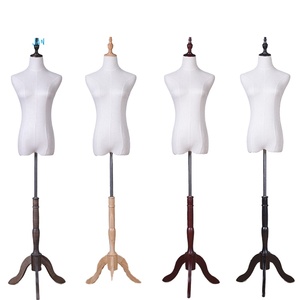 Varios tamaños, tela de tela ajustable, vestido para niños, forma de maniquí, exhibición de ropa, modelo de maniquí a medida con mano de madera - Product Image 1