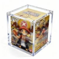 Boîte de rangement en acrylique transparente et épaissie personnalisable, polie, pour cartes TCG (ETB)