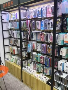 Kustom ramah lingkungan casing ponsel rak Tampilan baja antikarat dan kayu toko seluler berdiri pajangan - Product Image 5