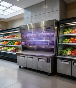 Plan de travail réfrigéré à refroidissement direct commercial, multifonctionnel, pour la préparation des aliments, pour cuisine professionnelle - Product Image 2