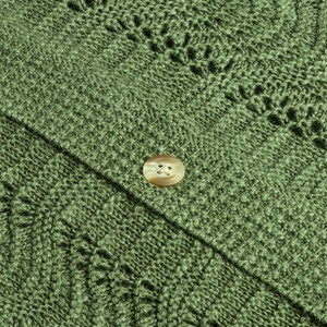 AiNear Großhandel Custom Logo Design Oem & Odm Kurzarm Polo Kragen Hand gefertigte Herren Baumwolle gestrickt Häkel Cardigans Pullover - Product Image 4