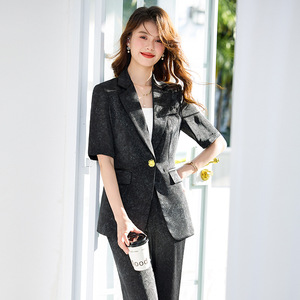 Women's Suit Set Light Weight Breathable Polyester 3D Pattern Casual Professional Spring Summer Wear - Product Image 2