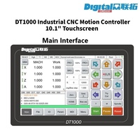 Contrôleur de mouvement CNC industriel DT1000 à écran tactile, 3-5 axes, hors ligne, avec ATC, sonde 3D, Modbus, double axe X/Y, type portique