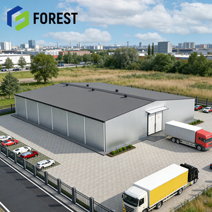 Almacén Comercial de Acero Galvanizado en Indonesia con Viga en I, Instalación de Almacenamiento Industrial Aislada en Malasia con Panel EPS - Product Image 1