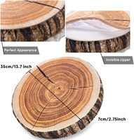 Coussin de siège en mousse en forme d'arbre, vente en gros, coussin 3D doux en peluche en forme d'arbre, housse de coussin en peluche pour le bureau