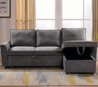 Modernes Stoff-Ecksofa im Europäischen Stil mit Stauraum für das Wohnzimmer