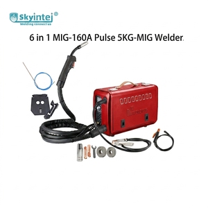 เครื่องเชื่อม Skyintej PMIG-160A รุ่นใหม่ แบบพัลส์ <span class=keywords><strong>MIG</strong></span>/MAG/Gasless Flux Core/MMA/Lift TIG/PMIG ใช้ลวดเชื่อมขนาด 0.8 มม. เครื่องเชื่อมอะลูมิเนียมแบบพกพา - Product Image 3