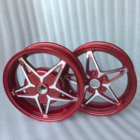 Toptan 12 inç jant 12 ''alüminyum alaşım jant tay modifiye tekerlekler vespa150 vespa300 scooter için suit