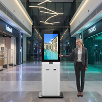 32 Zoll Hotel Selbstbedienungs-Check-in-Kiosk mit Zimmerkarten-Ausgabe Passport-Scanner Touchscreen Check-Out-Terminal OEM