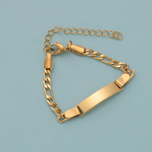 Linda Pulsera de Acero Inoxidable Ancha de Lujo Personalizada Antideslustre para Niños y Bebés, Grabable, de Alta Calidad - Product Image 6