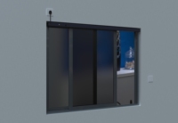 Ouvre-fenêtre électrique automatique vertical moderne à chaîne pour usage domestique/marché/bureau, conception de cadre en alliage d'aluminium