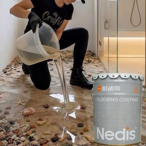 High Construction Waterproof Color Sand Self-Leveling Epoxy Floor Liquid Marble Floor <b>Coating</b> for Warehouse Use - Product Image 2