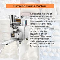Ligne de production de raviolis pour restaurants et usines alimentaires avec coupeur à bol, mélangeur à pâte et machine de fabrication automatique