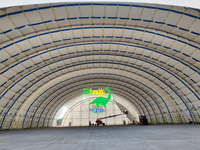 Structure de hangar AirDome, tente d'avion en PVC pour stationnement extérieur, à louer