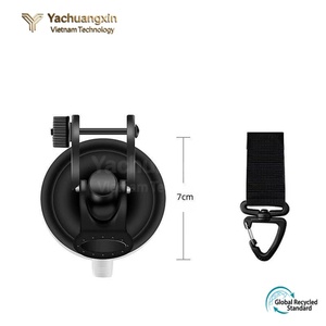 Clips à ventouse pour tente de camping avec mousquetons, attaches en plastique noir pour usage extérieur, lot de 2 - Product Image 2