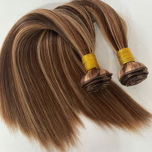 Fascio di <span class=keywords><strong>capelli</strong></span> umani brasiliani Color miele marrone <span class=keywords><strong>capelli</strong></span> umani <span class=keywords><strong>capelli</strong></span> biondi intrecciano marrone frassino con fasci di <span class=keywords><strong>capelli</strong></span> in evidenza - Product Image 6