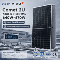 Panneau solaire monocristallin AIKO Solar Comet 3N72 AIKO-A-MDE72Mw 690W de marque Tier 1