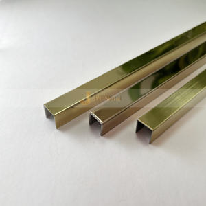 Perfil de Acero Inoxidable 304 para Decoración, Perfil Triangular Pulido para Azulejos, Perfil en Forma de U para Muebles - Product Image 2