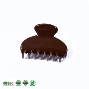 Pinza de Pelo Mini Clásica de Acetato Color Chocolate de USA Glow Brooks Inc, Moda de Alta Calidad, Personalizable, Unisex - Product Image 5