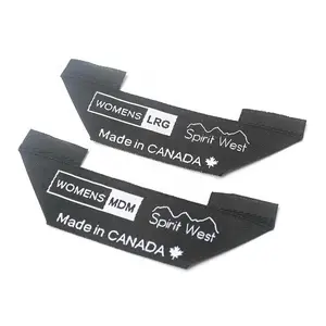 Quần Áo Phụ Kiện Thẻ Nhà Sản Xuất Thiết Kế Tùy Chỉnh Tên Thương Hiệu Logo Áo Khoác <span class=keywords><strong>Mitre</strong></span> Gấp Dệt Cổ Nhãn Với Kích Thước - Product Image 1