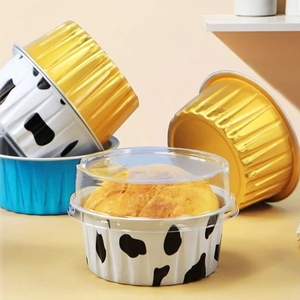 Moule à pudding et gâteau spécial pour friteuse à air 125 ml, bol en aluminium pour crevettes et œufs, petite boîte en aluminium, plat de cuisson, outils de pâtisserie - Product Image 4